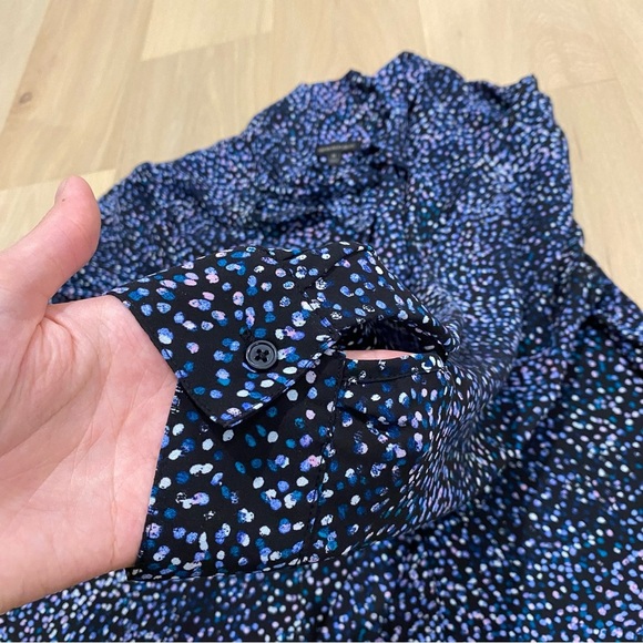 Banana Republic | Blue Polka Dot Tie Front Blouse 💙 - Picture 10 of 10